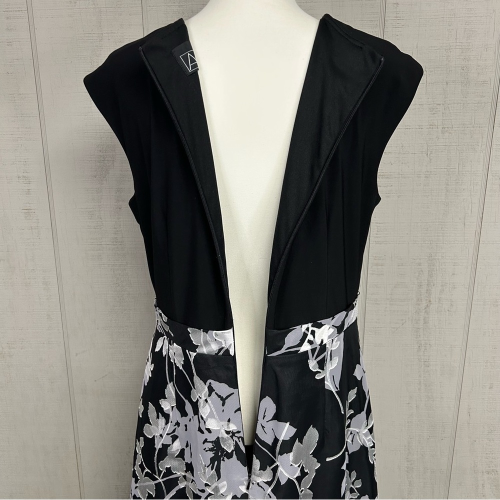 Alex Evenings Floral Cocktail Dress Size 14 Sleeveless Formal Party Event Gala - Picture 9 of 14